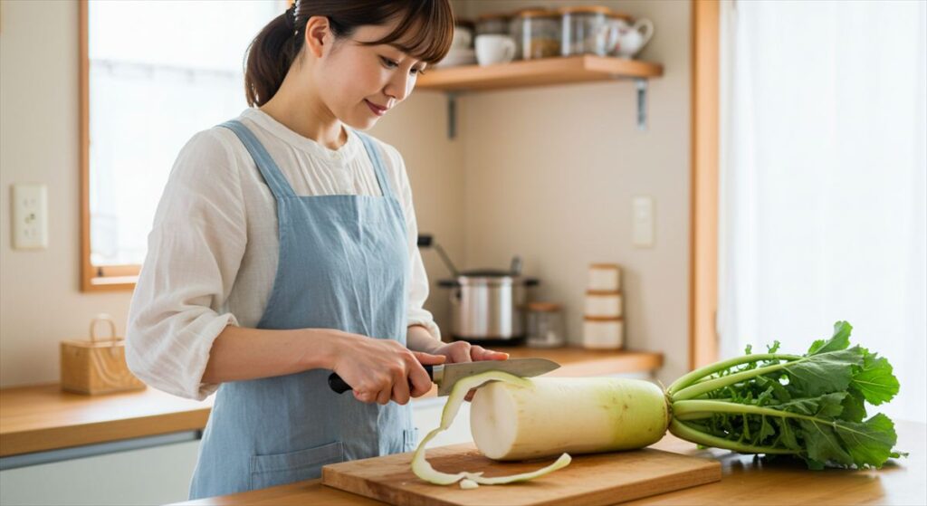 大根の皮をむく方法とコツ